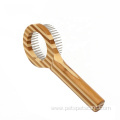 Luxury Bamboo Wooden Handle Pet Cat Hair Comb